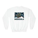 Missoula, Montana Youth Sweatshirt - Unisex Kid's Missoula Crewneck Sweatshirt-1