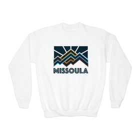 Missoula, Montana Youth Sweatshirt - Unisex Kid's Missoula Crewneck Sweatshirt