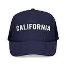 Kids California Trucker Hat - Youth Snapback Cap on white background