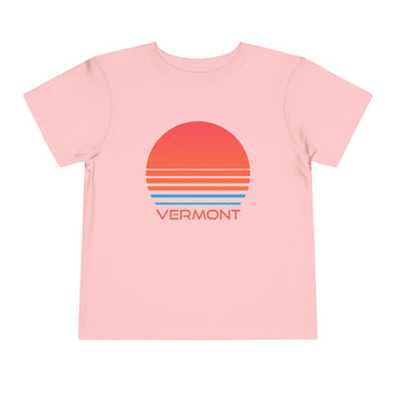 Buy pink Vermont Toddler T-Shirt - Retro 80s Unisex Toddler Vermont Shirt