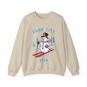 Park City, Utah Sweatshirt - Ski Snowman Graphic Crewneck - 0