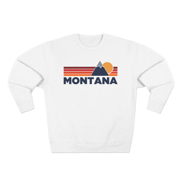 Premium Montana Mountain Lines Graphic Sweatshirt