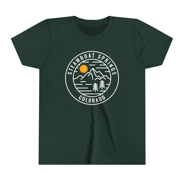 Steamboat, Colorado Youth Shirt - Retro Mountain Steamboat Kid's T-Shirt