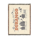 Durango, Colorado Ski Town Throw Blanket | Mountain Woven Blanket-3
