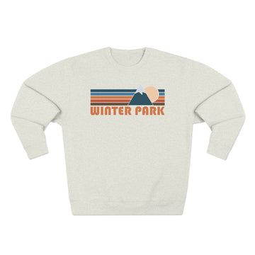 Premium Winter Park, Colorado Retro Mountain Graphic Sweatshirt