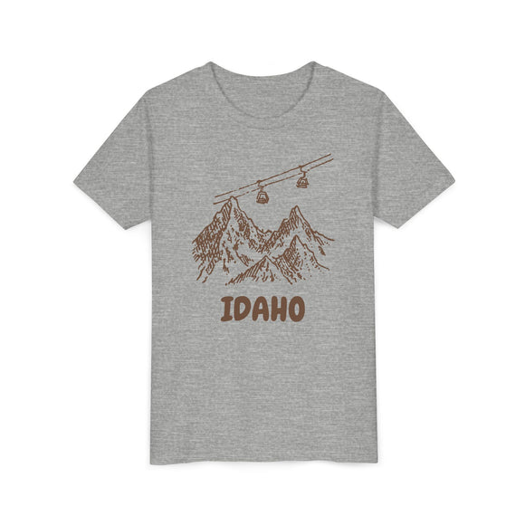 Idaho Youth T-Shirt — Vintage Gondola Ski Mountain Tee