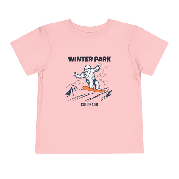 Winter Park, Colorado Yeti Snowboard Toddler Tee