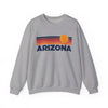 Arizona Sweatshirt Retro Sun Unisex - Vintage Arizona Inspired Warm Pullover Jumper