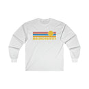 Massachusetts Long Sleeve Shirt - Retro Unisex Shirt-2