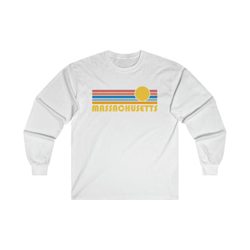 Massachusetts Long Sleeve Shirt - Retro Unisex Shirt - 0