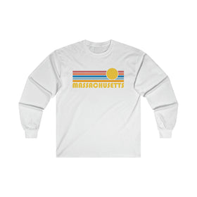 Massachusetts Long Sleeve Shirt - Retro Unisex Shirt