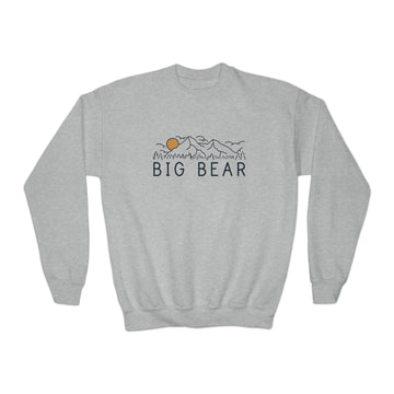 Big Bear, California Youth Sweatshirt - Unisex Kid's Big Bear Crewneck Sweatshirt