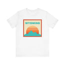Retro Wyoming T-Shirt, Mountain Sun Tee, Unisex Graphic Shirt, Vintage Wyoming Top, Outdoor Adventure Clothing-1