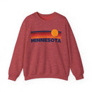 Minnesota Sweatshirt Retro Sun Unisex - Vintage Minnesota Inspired Warm Pullover Jumper-6