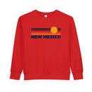 New Mexico Toddler Sweatshirt - Retro Sun New Mexico Toddler Crewneck Sweatshirt-5
