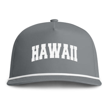 Buy granite Hawaii Embroidered Rope Hat - Vintage Sunwashed Rope Cap, Comfort Colors