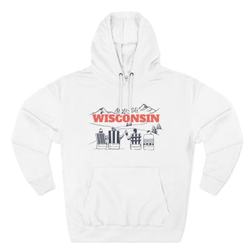 Premium Wisconsin Après-ski Hoodie - Unisex Sweatshirt