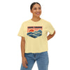 Women's Lake Tahoe, California Boxy Graphic Tee - Slightly Cropped