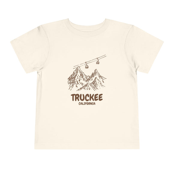 Truckee, California Toddler T-Shirt — Vintage Gondola Ski Mountain Tee