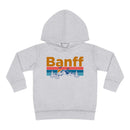 Banff Toddler Hoodie - Retro Mountain Sun Unisex Banff Toddler Sweatshirt-2