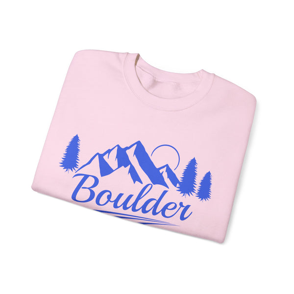 Boulder, Colorado Sweatshirt - Unisex Mountain Boulder Sweatshirt