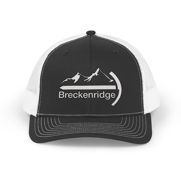 Breckenridge, Colorado Snapback Trucker Cap - Embroidered Breckenridge Hat