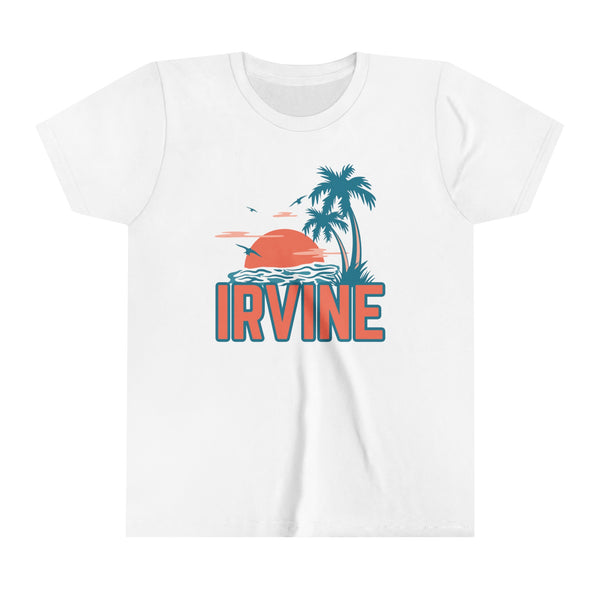 Irvine, California Youth Shirt - Retro Palm Tree Irvine Kid's T-Shirt