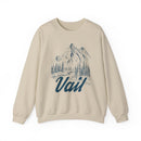Vail, Colorado Sweatshirt - Mountain Illustration Graphic Crewneck-2