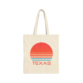 Texas Cotton Canvas Texas Tote Bag - Retro 80s