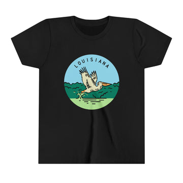 Louisiana Youth T-Shirt - Unisex Kids Louisiana Shirt - 0