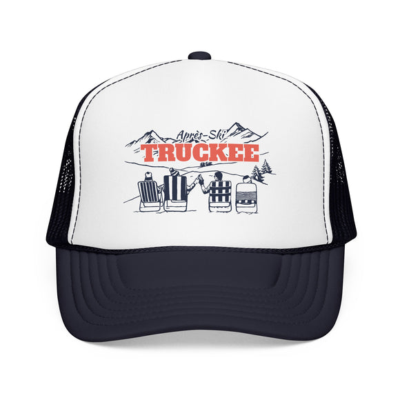 Truckee, California Après-ski Trucker Hat — Foam Mesh Cap