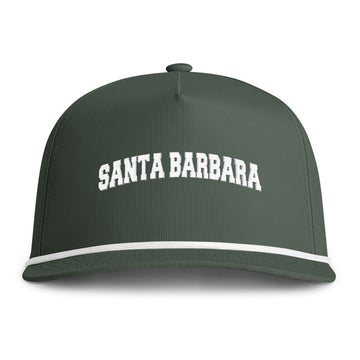 Buy moss Santa Barbara, California Embroidered Rope Hat - Vintage Sunwashed Rope Cap, Comfort Colors