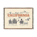 California Ski Town Throw Blanket | Mountain Woven Blanket-1