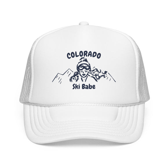Colorado Ski Babe Trucker Hat — Foam Mesh Cap