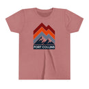 Fort Collins, Colorado Youth Shirt - Retro Mountain Fort Collins Kid's T-Shirt-1
