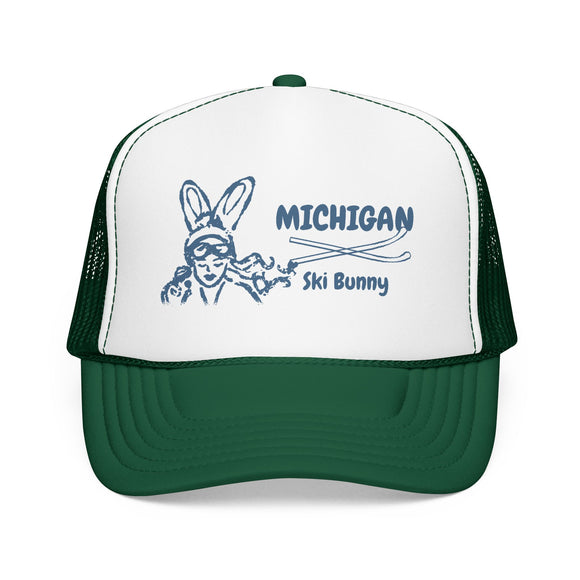 Michigan Ski Bunny Trucker Hat