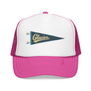 Glacier National Park Pennant Trucker Hat — Vintage Foam Mesh Cap-5