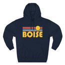 Boise, Idaho Hoodie - Retro Sun Unisex Sweatshirt-1