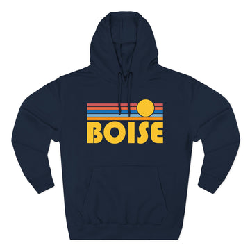 Boise, Idaho Hoodie - Retro Sun Unisex Sweatshirt