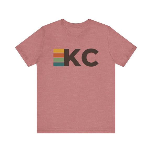 Kansas City, Missouri tee - KC t shirt retro stripes