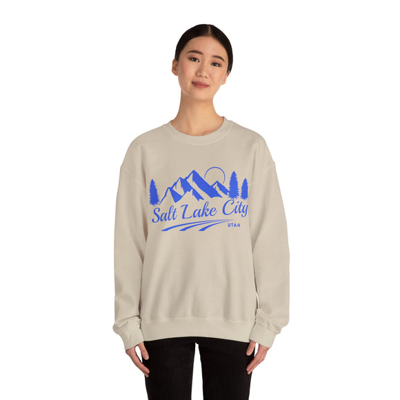 Salt Lake City, Utah Sweatshirt - Unisex Mountain Salt Lake City Sweatshirt