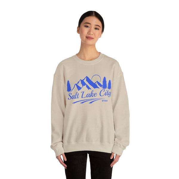 Salt Lake City, Utah Sweatshirt - Unisex Mountain Salt Lake City Sweatshirt