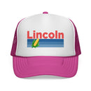 Lincoln, Nebraska Retro Corn and Farm Trucker Hat-6