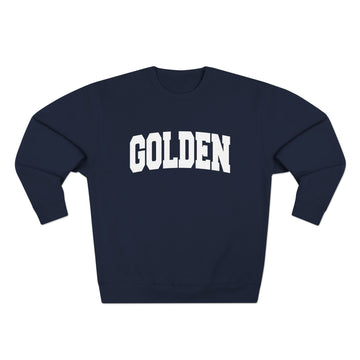 Buy navy Premium Golden, Colorado Retro Graphic Sweatshirt