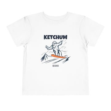 Ketchum, Idaho Yeti Snowboard Toddler Tee - 0