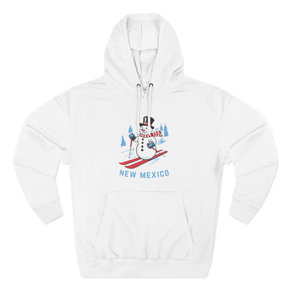 Premium New Mexico Skiing Snowman Hoodie