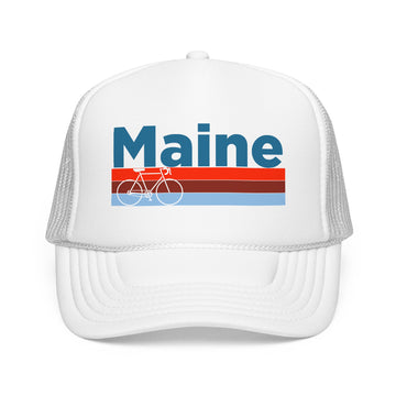 Buy white Maine Trucker Hat - Foam Maine Bike Cap