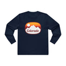 Colorado Mens Base Long-sleeve Tee - Retro Ombre Heavy Weight Long Sleeve T-shirt-5