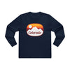 Colorado Mens Base Long-sleeve Tee - Retro Ombre Heavy Weight Long Sleeve T-shirt