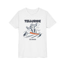 Telluride, Colorado Yeti Snowboard Youth Tee - Kids Skiing Shirt-2